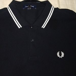 Fred Perry Polo Shirt, Size Large, Never warn